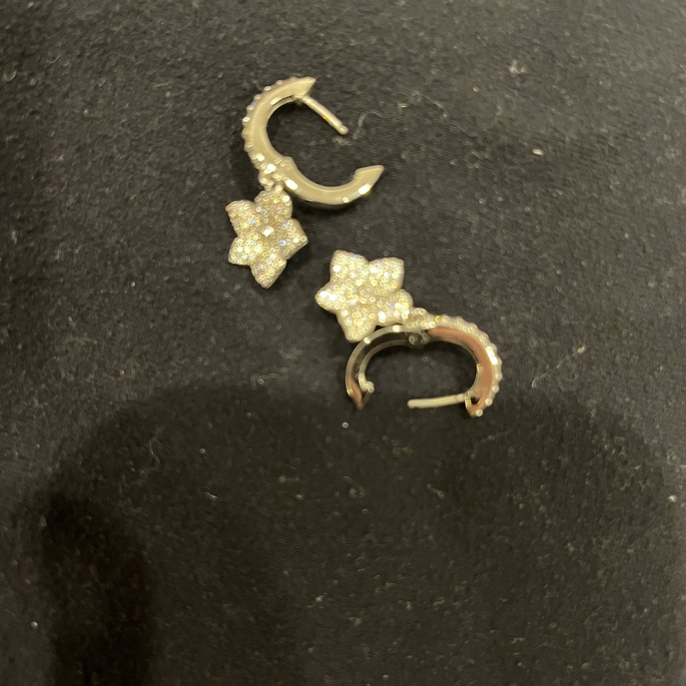Kate Spade Crystal Pave Bloom drop earrings - Picture 2 of 2